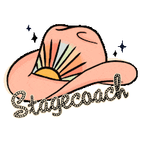 Stagecoach Festival Cowboy Hat Sticker by AEG Presents
