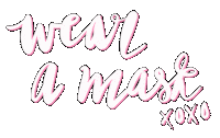 mollymacmakes pink mask 2020 covid Sticker