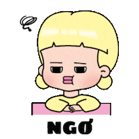 Confused Girl Sticker by K-TOYZ 케이토이즈