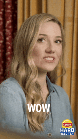 liptonhardtea reaction yes drinking alcohol GIF
