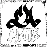 LAvsHate la california los angeles respect Sticker