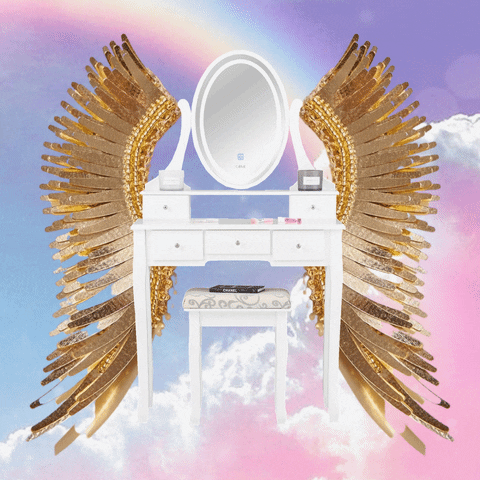 CarmeHome giphyupload home decor organisation white dressing table GIF