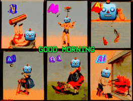 Good Morning Ai GIF by PEEKASSO