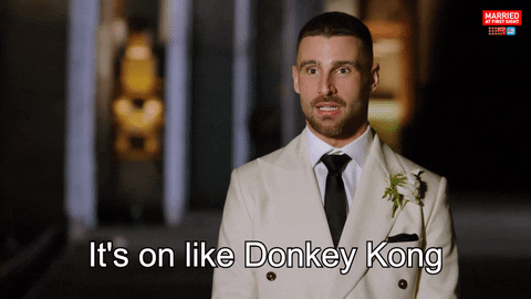 Donkey Kong Reaction GIF by Married At First Sight
