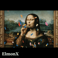 Mona Lisa Party GIF by ElmonX