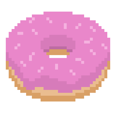 stickernoob giphyupload pixel spin donut Sticker