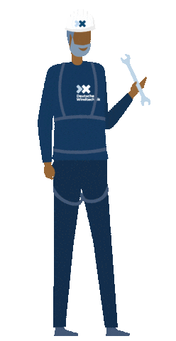 Service Techniker Sticker by Deutsche Windtechnik