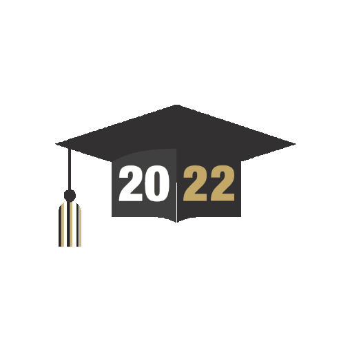 Black And Gold Graduation Sticker by CU Online