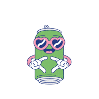 drinkcans drink hydration positive vibes refreshing Sticker