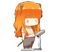 Girl Orange Sticker by re:ON Comics