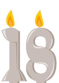 Birthday Flickering Sticker