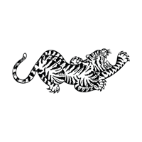 Paintball Tiger Mascot Sticker by Tigerwear