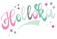 brisign hello letters type magyar Sticker