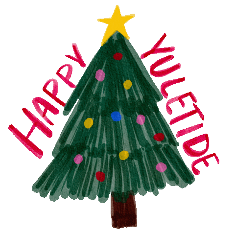 Happy Christmas Tree Sticker by Astromistica