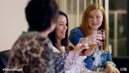 wine girls night GIF by Channel 9