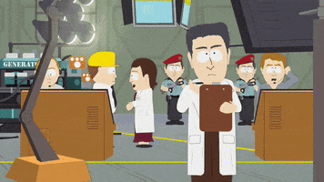 scientist concentrating GIF by South Park 