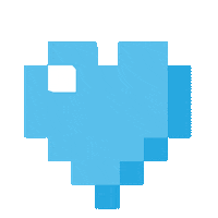 Blue Heart Sticker by Infostrates