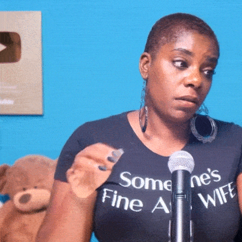 Tashaklive giphyupload unbothered staycalm Unphased GIF