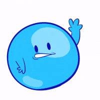 Waving Blue Ball GIF