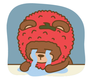 Sad Mood Sticker by LYCHEE AND FRINEDS