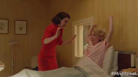 happy season 2 GIF by The Marvelous Mrs. Maisel