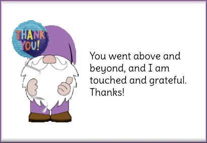 Gnome Thank You GIF