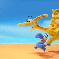 Friends Running GIF by Claynosaurz