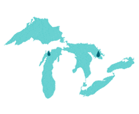 madiescott great lakes madie scott madiescott midwest summer Sticker