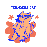 Cat Fun Sticker by Gaysi Family