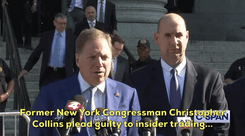 news giphyupload giphynewsuspolitics chris collins former new york congressman christopher collins plead guilty to insider trading GIF