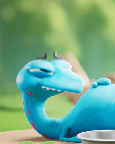 Foodie Dinosaur GIF by Claynosaurz