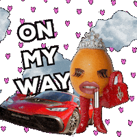 Driving On My Way Sticker