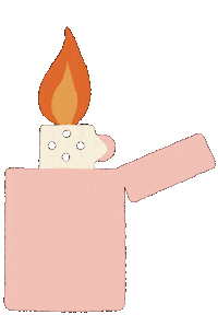 Happy On Fire Sticker by uhuhualoha