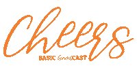The Basics Cheers Sticker by Basic Brunchcast
