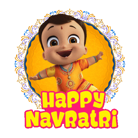 Durga Puja Navratri Sticker by Chhota Bheem