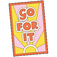 Go For It Motivation Sticker by Martina Martian