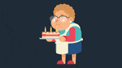 getbaff birthday surprise colorful cake GIF