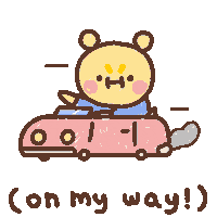 Driving On My Way Sticker by Simian Reflux