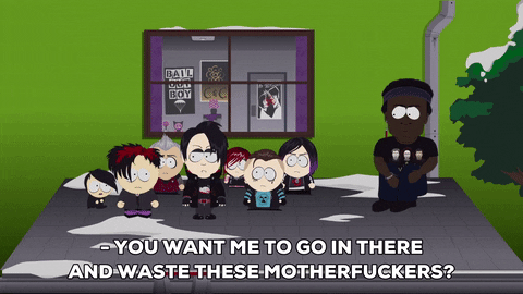 goth gathering GIF by South Park 