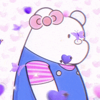 Hello Kitty Love GIF by SuperRareBears