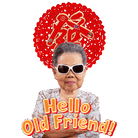 chinese new year hello Sticker by Mega Advertising