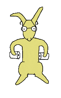 Toilet Paper Tp Sticker by Angry Duck