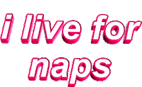 Pink Naps Sticker by AnimatedText