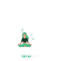 Yoga Mindfulness Sticker by TotalPass Oficial