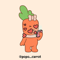 popo_carrot heart omg romance hearts GIF