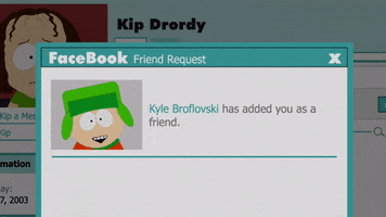 kyle broflovski facebook GIF by South Park 