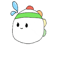 Klaydino reaction happy jump exercise Sticker