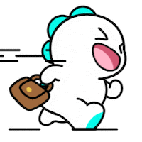 Bigoliveusaofficial happy work run dino Sticker