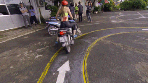 cbs giphyupload funny scooter the amazing race GIF