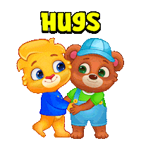 I Love You Hug Sticker by Lucas and Friends by RV AppStudios